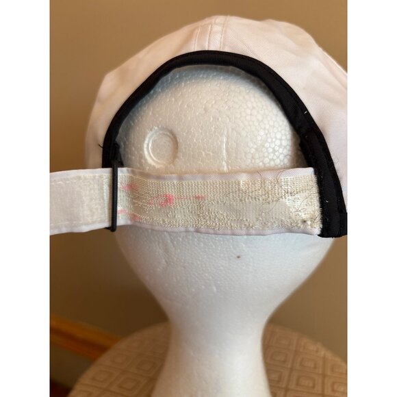 Ladies Nike Dri-Fit Featherlight Adjustable Cap White & Black  Velcro - Picture 3 of 6
